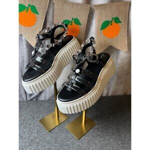 Circus NY by Sam Edelman Women's Black Ester Platform Sandals Shoe Size 8